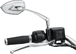 Kuryakyn Phantom Side Mirrors Convex Glass Chrome Pair