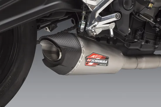 Yoshimura AT2 Race Full System SS Exhaust Pipe Works Triumph Trident 660