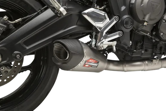 Yoshimura AT2 Race Full System SS Exhaust Pipe Works Triumph Trident 660