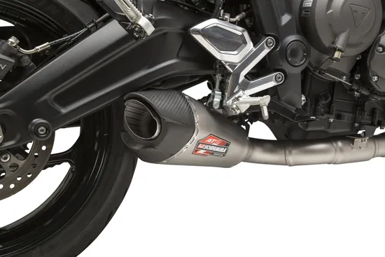 Yoshimura AT2 Race Full System SS Exhaust Pipe Works Triumph Trident 660
