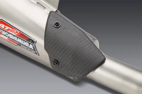 Yosh AT2 Street Slip On SS Exhaust Pipe Works Triumph Street Triple