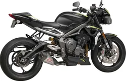 Yosh AT2 Street Slip On SS Exhaust Pipe Works Triumph Street Triple