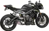 Yosh AT2 Street Slip On SS Exhaust Pipe Works Triumph Street Triple