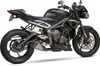 Yosh AT2 Street Slip On SS Exhaust Pipe Works Triumph Street Triple