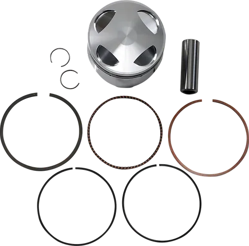 JE Piston Kit Rings Pins Round 2mm OB 87mm Bore 12:1