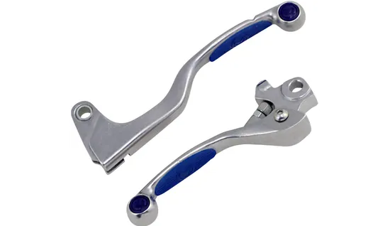 Moose Blue Competition Brake Clutch Lever Set Yamaha Kawasaki