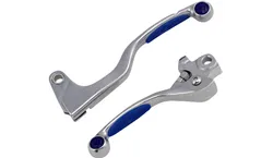 Moose Blue Competition Brake Clutch Lever Set Yamaha Kawasaki