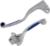 Moose Racing Blue Silver Aluminum Competition Lever Set