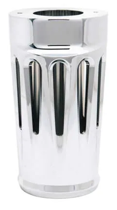 Arlen Ness Aluminum Fork Boot Covers Pair Deep Cut Chrome