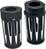 Arlen Ness Aluminum Fork Boot Covers Pair Deep Cut Black