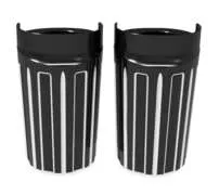 Arlen Ness Aluminum Fork Boot Covers Pair 10 Gauge Machined