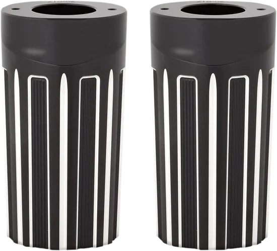 Arlen Ness Aluminum Fork Boot Covers Pair 10 Gauge Machined