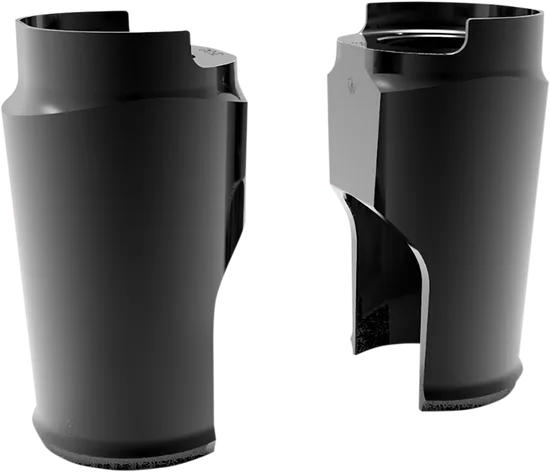 Arlen Ness Fat Tire Fork Boot Covers Pair Black Anodized