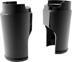 Arlen Ness Fat Tire Fork Boot Covers Pair Black Anodized