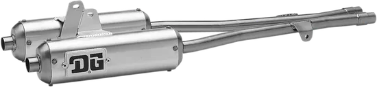 DG Type II Oval Exhaust Muffler Silencer Only Rebuildable