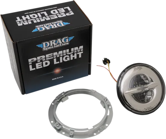 DS 7 in Chrome Trim LED Reflector Headlamp Headlight Kit