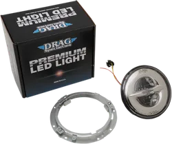 DS 7 in Chrome Trim LED Reflector Headlamp Headlight Kit