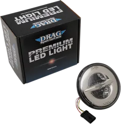 DS 7 in Chrome Trim LED Reflector Headlamp Headlight Kit