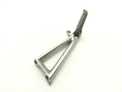 Left Rear Back Passenger Peg Bracket Side 2006 Yamaha YZF R6S 2203A