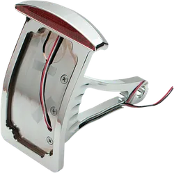 DS Half Moon Side Curved Mount Tailight License Plate Vertical Mount