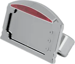 DS Half Moon Side Mount Aluminum Tailight License Plate Horizontal Mount
