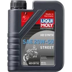 Liqui Moly HD Synthetic 4T Street Engine Motor Oil 20W-50 1L
