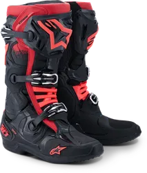 Alpinestars Tech 10 Boots Adult 12 Black Red