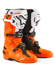 Alpinestars Tech 10 Enduro Boots Adult 8 Black White Fluorescent Orange