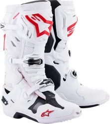 Alpinestars Tech 10 Supervented Boots Adult 10 White Red
