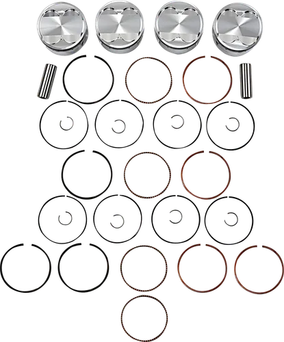 JE Piston Kit Rings Pins Round 3mm OB 81mm Bore 11:1