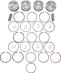 JE Piston Kit Rings Pins Round 3mm OB 81mm Bore 11:1