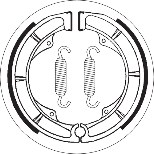 SBS Rear Ceramic Brake Shoe Set