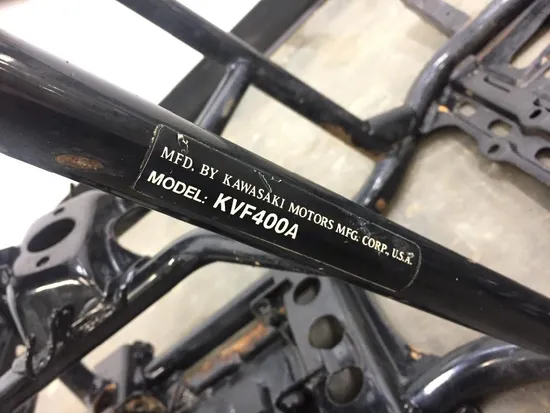 Frame Chassis 1997 Kawasaki Prairie 400 KVF400A 4x4 2217