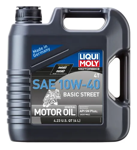 Liqui Moly Basic Street 4T Motor Engine Oil 10W-40 4L