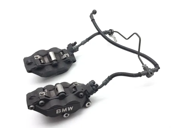 Left Right Front Brake Calipers Pads Set 04 BMW R1100S Boxer Cup Prep ABS 2136