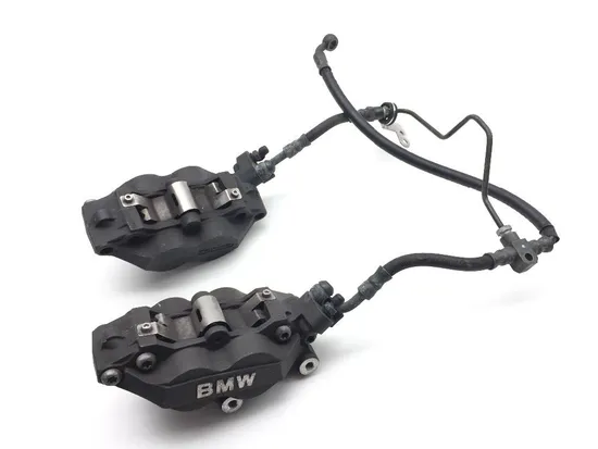 Left Right Front Brake Calipers Pads Set 04 BMW R1100S Boxer Cup Prep ABS 2136