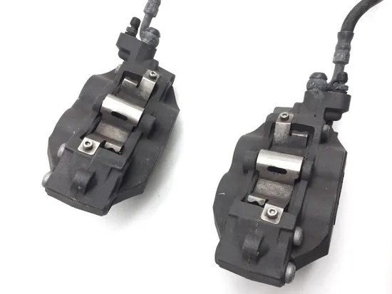 Left Right Front Brake Calipers Pads Set 04 BMW R1100S Boxer Cup Prep ABS 2136