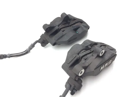 Left Right Front Brake Calipers Pads Set 04 BMW R1100S Boxer Cup Prep ABS 2136