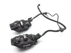 Left Right Front Brake Calipers Pads Set 04 BMW R1100S Boxer Cup Prep ABS 2136