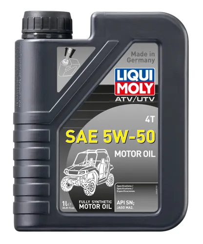 Liqui Moly ATV UTV 4T Engine Motor Oil 5W-50 1L