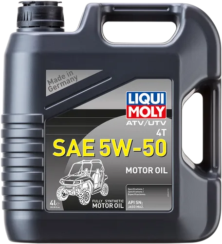 Liqui Moly ATV UTV 4T Engine Motor Oil 5W-50 4L