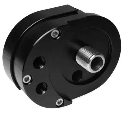 Feuling Black Offset Oil Filter Mount