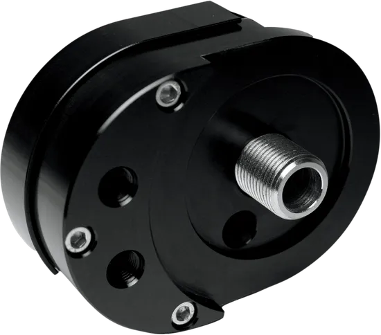 Feuling Black Offset Oil Filter Mount