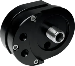 Feuling Black Offset Oil Filter Mount