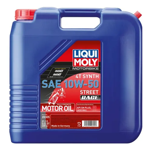 Liqui Moly 4T Race Motor Engine Oil 10W50 20L