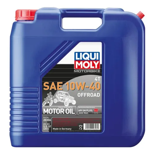 Liqui Moly 4T Synthetic Engine Motor Oil 10W40 20L