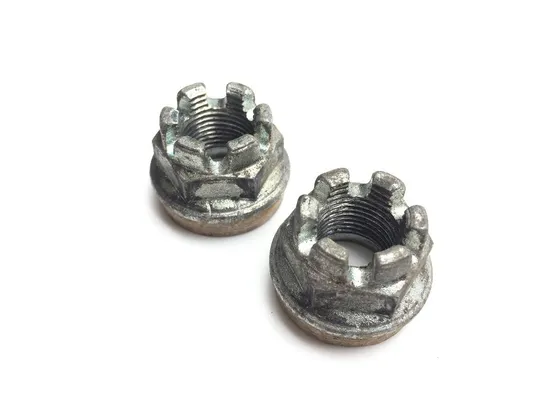 Front Wheel Hub Spindle Castle Nuts 2004 Kawasaki Prairie 700 KVF700B 4x4 2214