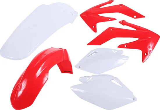 Acerbis Plastic Fender Body Kit Red Front White Rear