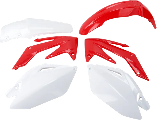 Acerbis Plastic Fender Body Kit Red Front White Rear