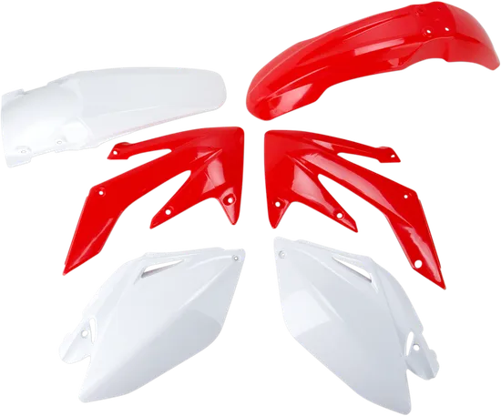 Acerbis Plastic Fender Body Kit Red Front White Rear